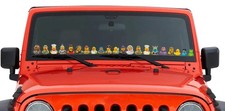 Rubber Duck Vinyl Decal Set 6-pack Waterproof Stickers For Jeep Owners Dash Rubber Duck Vinyl Decal Set 6-pack Waterproof Stickers For Jeep Owners Dash
