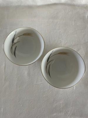 Sango Japan AUTUMN GOLD Wheat, Vintage Fine China, Bowl, Gold Rim, 5 3/4  2x