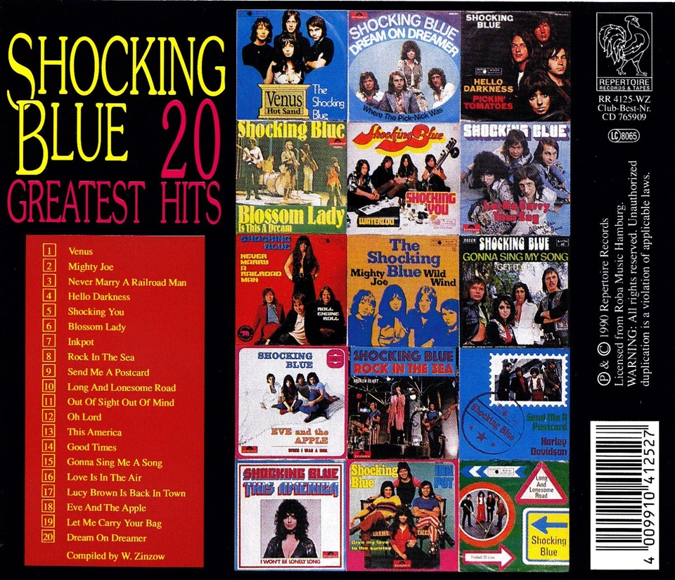 SHOCKING BLUE - CD - 20 GREATEST HITS - Bild 2 von 2