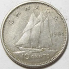 1964 Canada Canadian Dime 10c Ten Cents - 80% Silver - #11314-11