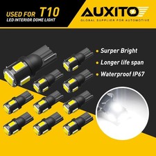 Auxito T10 2825 Led Dome Interior Map License Light Bulb 168 194 158 Error Free