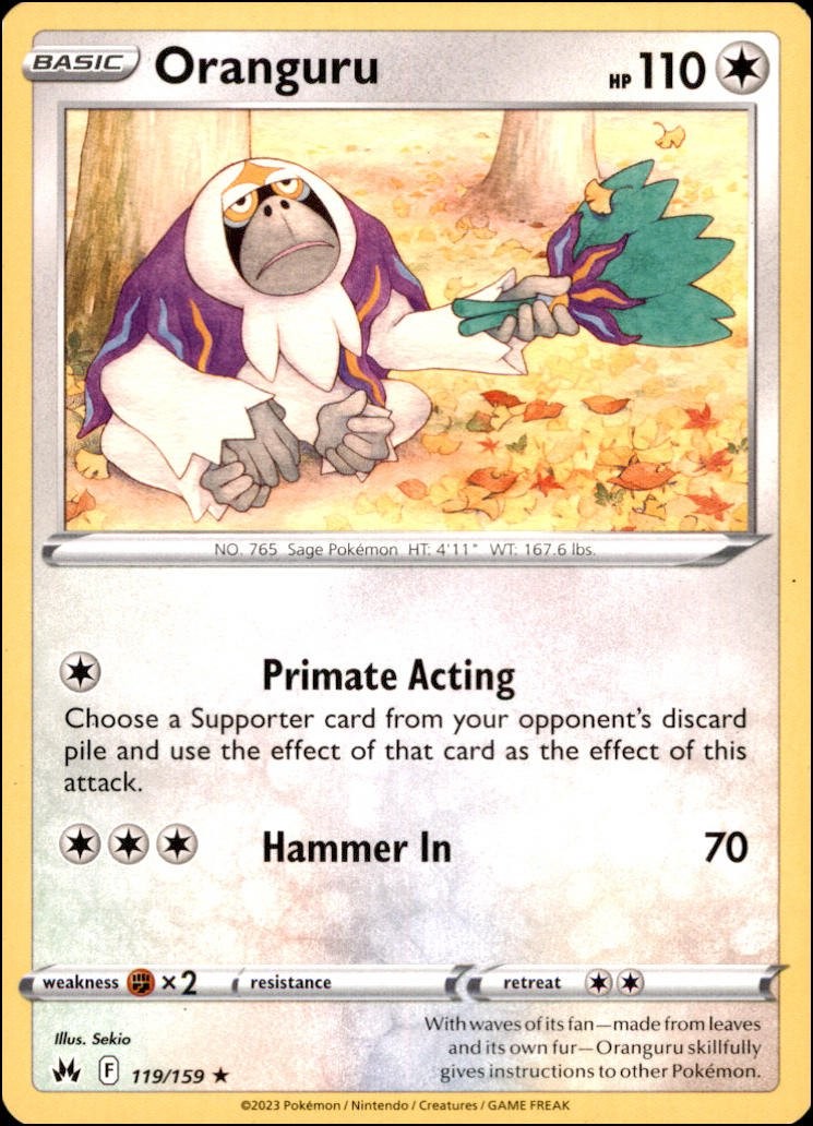 Pokemon - Oranguru #119/159 - CRZ Rare