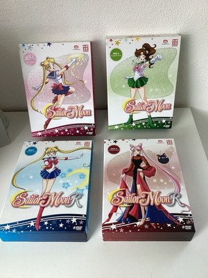 Sailor Moon DVD Box-Set 1 4 KAZÉ Komplett inkl. Booklets & Sticker Sammlerstücke