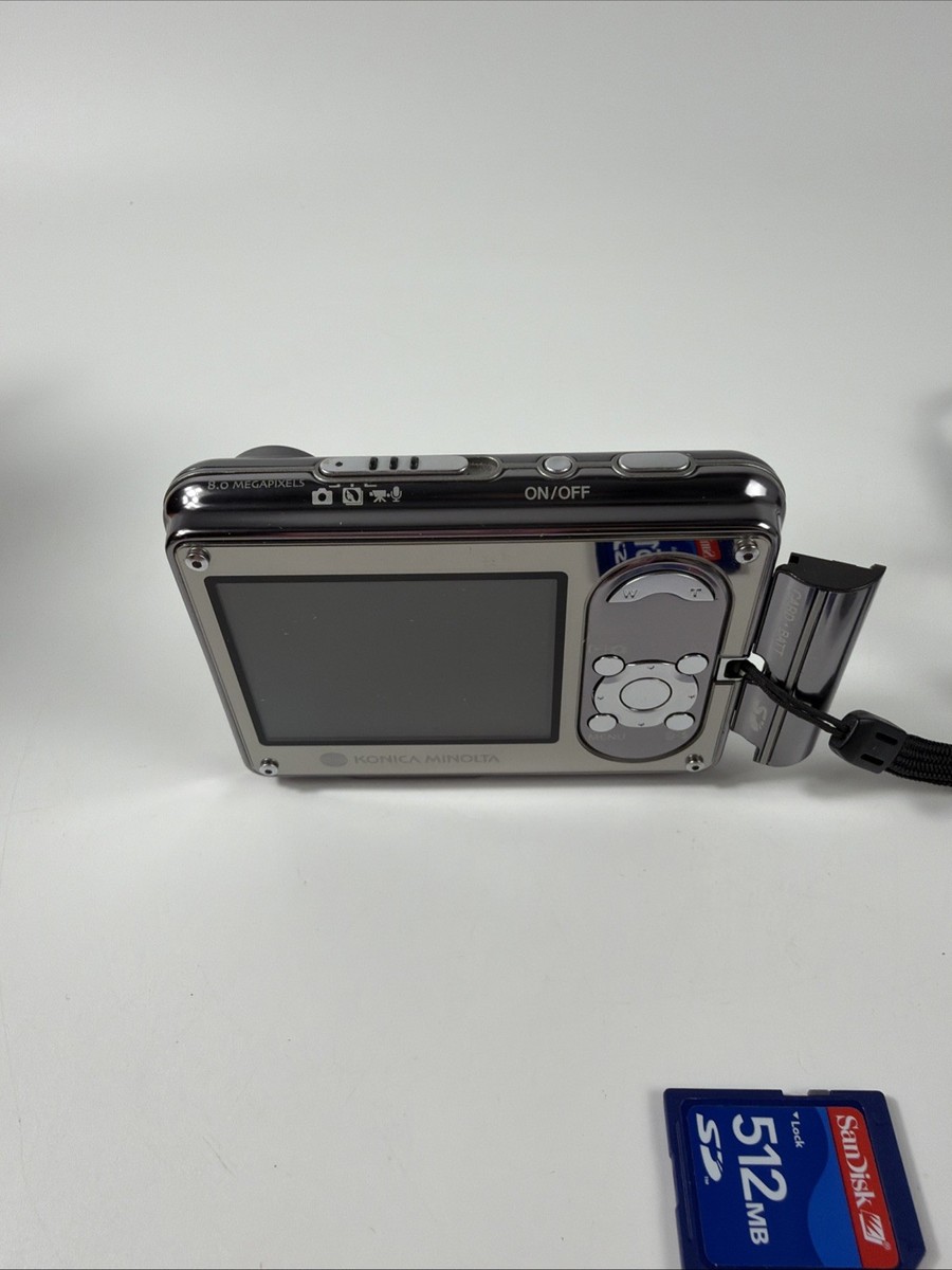 Konica Minolta DiMAGE X1 8.0MP Digital Camera - Silver for sale