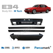 BMW E34 M-Tech Body Kit – Front & Rear Bumpers + Side Skirts (1988–1995)