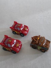 Disney Pixar Cars Mini Micro Drifters Lightning McQueen & Mater Lot of 3