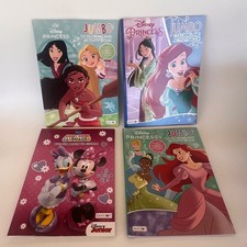 Disney Princess Mickey Mouse Coloring Activity Book Set 4pk Multicolor New Jumbo