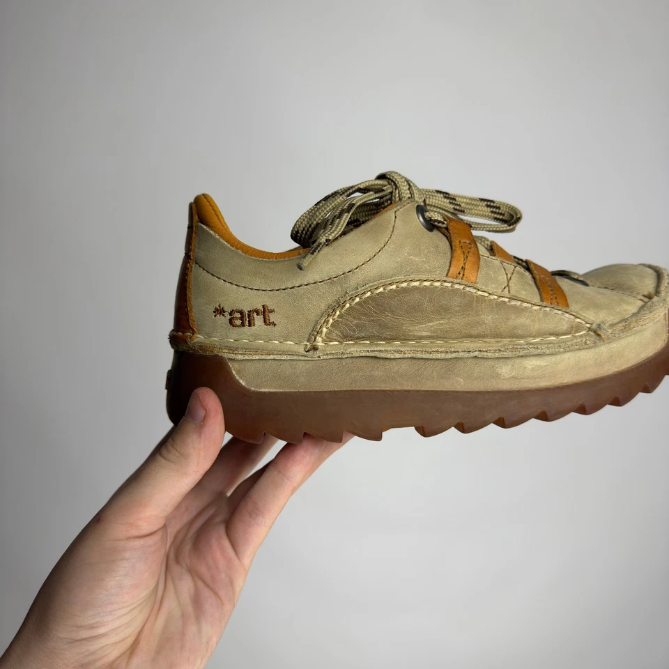 The Art Company Zapatos Gruesos Skyline 590 Y2K Tenis Plataforma Cuero Talla 38 Foto 3 de 4