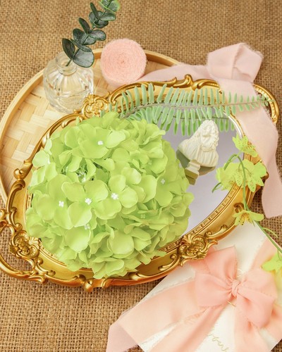 8.7" Silk Hydrangea Flower Heads with Stems Fake Hydrangeas Flowers for DIY W... - Picture 6 of 6