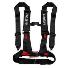 RASTP 4 Point Safety Harness with 3 Inch Padding Black Racing Seat Belt