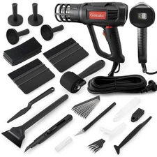 Gomake Vinyl Wrap Tool Window Tinting Kit with Heat Gun 16FT Cord,Sponge Roll...
