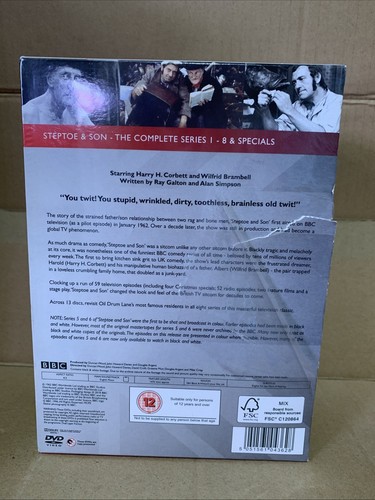 Steptoe & Son DVD Boxset Complete Series/Seasons 1-8 & Specials - Picture 2 of 4