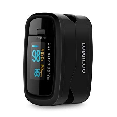 CMS-50D1 Fingertip Pulse Oximeter SpO2 Pulse Rate Monitor LED Display Black