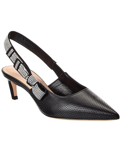 Dior Toujours Leather Slingback Pump Women's Black 37