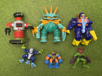 1993 Micro Machines Z-Bots Lot Stalkr Zolord Kreepy Kreatures Alien Robot Figure