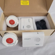 Synlett Simple Alert Caregiver Pager Wireless Call Buttons Elderly Monitoring