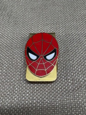 Spider-Man Money Clip Gold Color Unbranded Older Please see pics