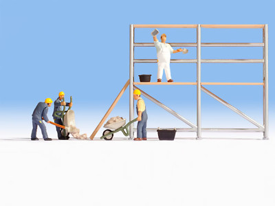 Noch 15054 Carpenters With Scaffold H0 1:87