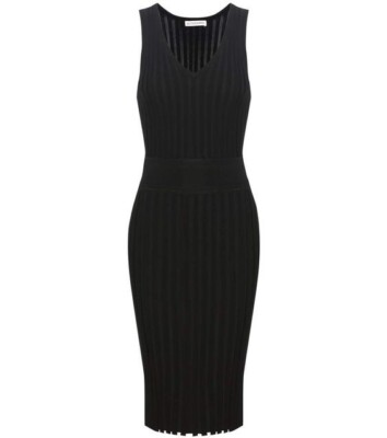 New Altuzarra Bruce Ribbed Dress sleeveless black knit midi dress size Large | eBay New Altuzarra Bruce Ribbed Dress sleeveless black knit midi dress size Large | eBay