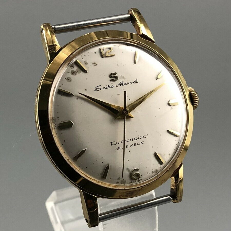 Vintage Seiko Marvel EGP Gold Plated Hand-winding Watch from Japan #746