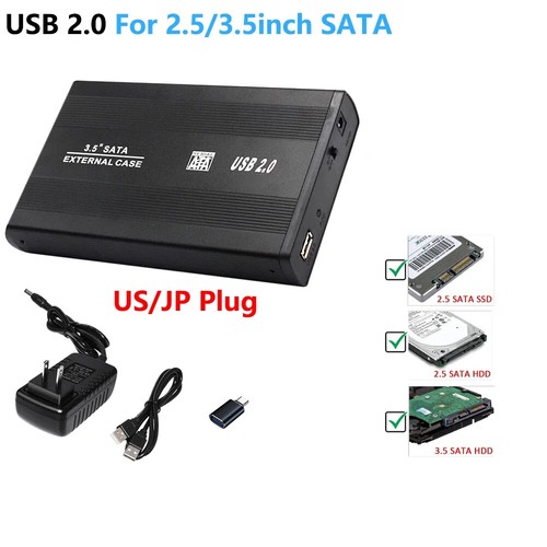 USB To SATA IDE HDD SSD 2.5/3.5 Inch Adapter Hard Drive Enclosure USB3.0 Case HD - 第 25/40 張圖片