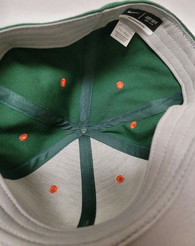 Miami Hurricanes NIKE Fitted Baseball Hat Cap University RARE SCRIPT SEE DESC C - Picture 3 of 4