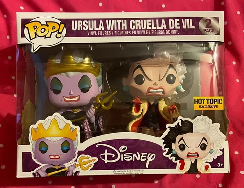Disney Ursula With Cruella De Vil Funko Pop 2 Pack Hot Topic Exclusive