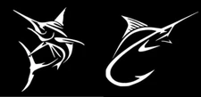 Marlin Fish Swordfish Graphic Decal Car Truck Window Laptop Tablet Tumbler