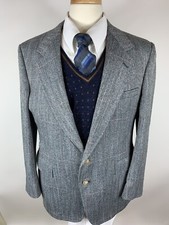 Evan Picone 100 Wool Mens Size 44 R Two Botton Blazer Jacket J-43