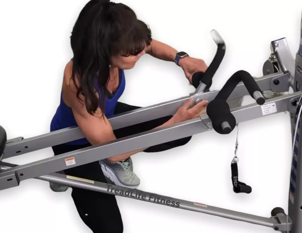 Total gym rowing clearance attachment