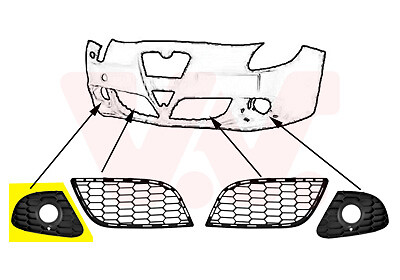 LüFtungsgitter StoßFäNger Vorne Rechts FüR Alfa Romeo Giulietta 2.0 Jtdm 1.6-image