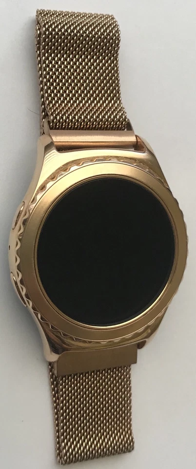 Funda clásica de oro rosa para Samsung Galaxy Gear S2 banda estilo milanés SM-R7320ZDAXAR Foto 4 de 4