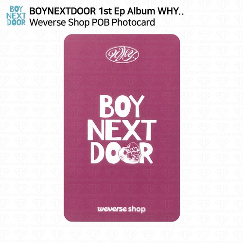 BOYNEXTDOOR 1st Ep Album WHY.. Weverse Shop POB Photocard Holder Sticker KPOP - Picture 26 of 44
