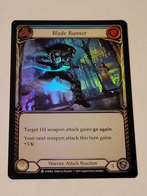 Blade runner foil (blue) everfest 1st edition NM Flesh And Blood
