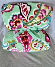 Vera Bradley Cozy PLUSH Throw Blanket TUTTI FRUTTI MINT GREEN Baby New RARE NWT