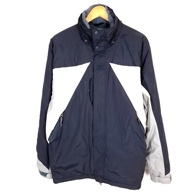 HELLY HANSEN Herren Jacke Größe M Blau Full Zip Wasserdicht HELLY TECH Isoliert