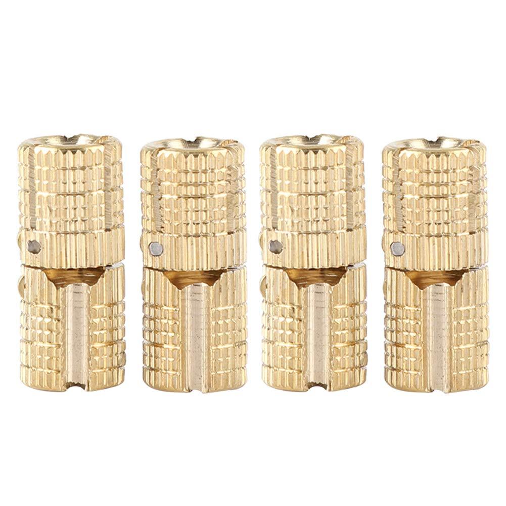 4Pcs/Pack Copper Brass Cabinet Gift Box Concealed Barrel Hinge DIY Projects 8...