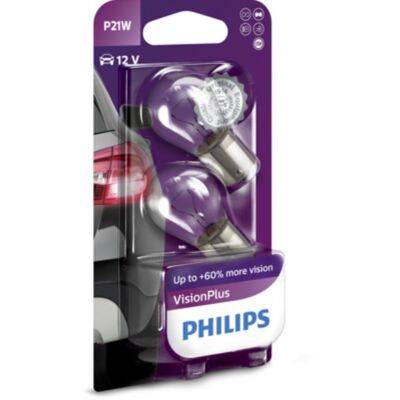 Glühlampe Sekundär PHILIPS P21W VisionPlus 12V/21W, 2 Stück [D]