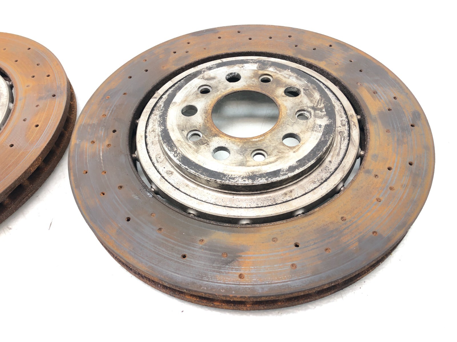 2014-2020 MASERATI GHIBLI S FRONT AWD BRAKE ROTORS SET X2 OEM.