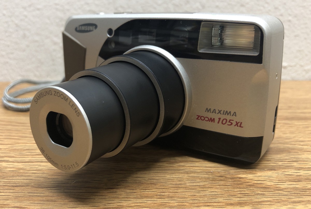 Vintage Samsung Maxima Zoom 105 XL 35MM Film Camera Point & Shoot
