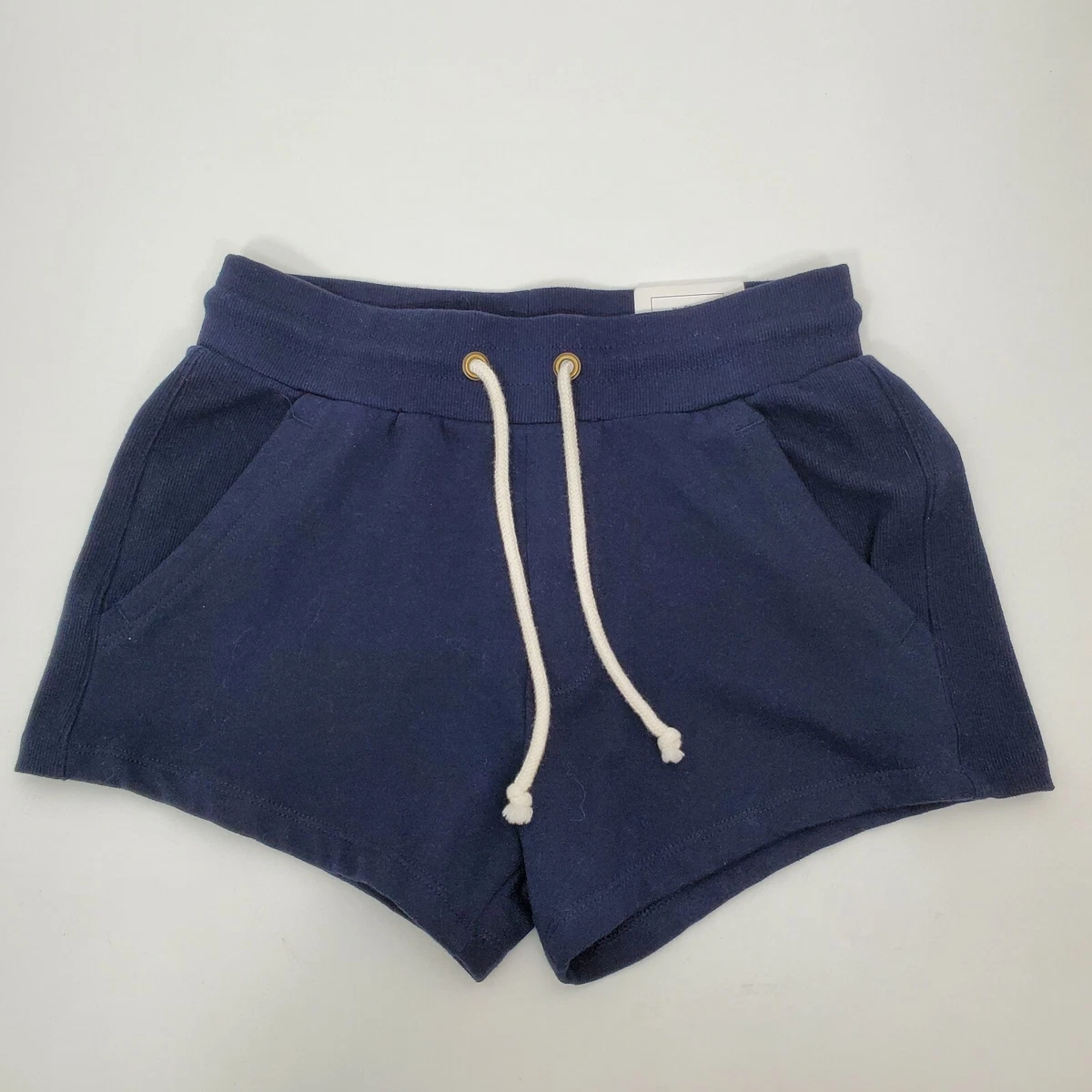 Navy blue drawstring shorts sales