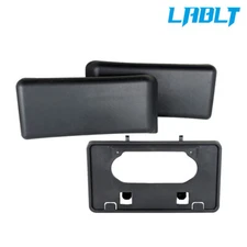 For 2009-2014 Ford F150 Front Bumper Guards Pads + License Plate Frame Bracke
