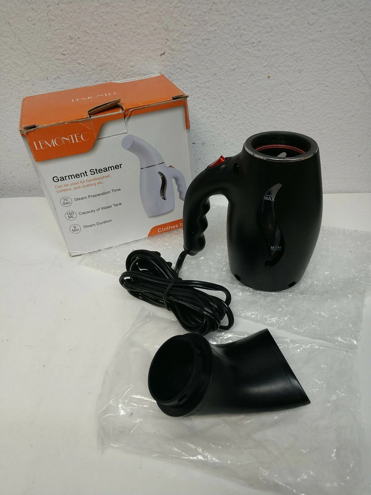 Lemontec Garment Steamer Handheld HW90035F Black color