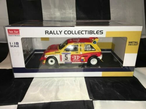 Modellini statici auto da corsa Rally scala 1:18 MG