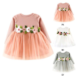 Kinder Madchen Baby Kleid Blumen Tutu Tull Prinzessin Party Cosplay Kostum Ebay