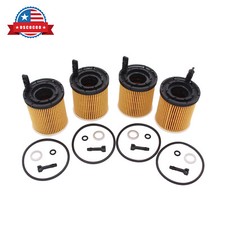 4Pcs Oil Filter Seal Pack for 2020-2022 Hyundai Accent Sonata Venue Kia Rio 1.6L