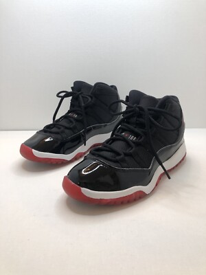 Air Jordan 11 Retro PS Bred Playoffs Kids Youth Size New B-Grade  378039-061