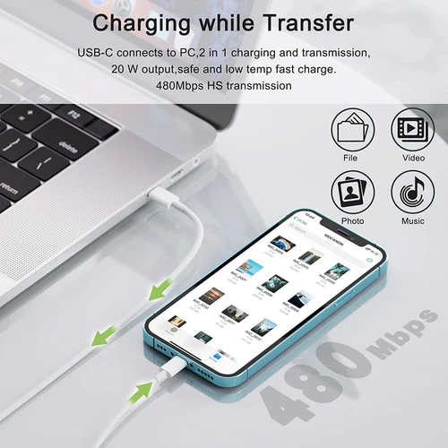 20W USB Type-C Wall Adapter PD Power USB-C Fast Charger For iPhone 16 15 Series - Picture 3 of 15