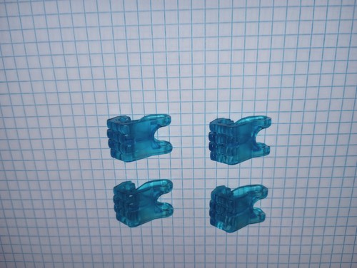 4 Bionicle Lego 93575 Trans Puño de Fábrica Héroe Azul Claro, Agujero de Eje, 4 Dedos - Imagen 21 de 24