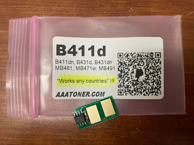 AAATONER Refill Chip For OKI B411, B431, MB461, MB471, MB491 Printers (Black, 4K Pages)